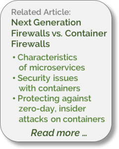 Using Web Application Firewall at container-level for network