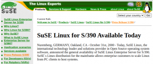 SUSE Linux Enterprise - Press release year 2000